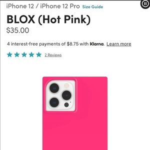 Case Mate Hot Pink BLOX iPhone 12 Max Pro